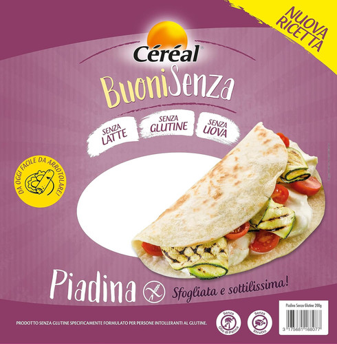 Piadine senza glutine latte e - piadine,